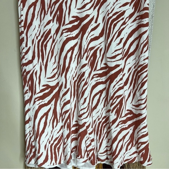 Rails Anya Zebra Print Midi Skirt - Rust zebra Orange-Brown - Size XLARGE - Picture 4 of 9